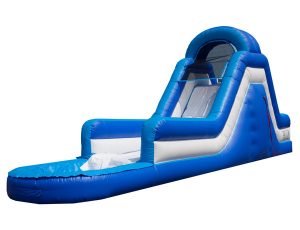 Blue Rush Waterslide bouncehouse rental idea for kids birthday party