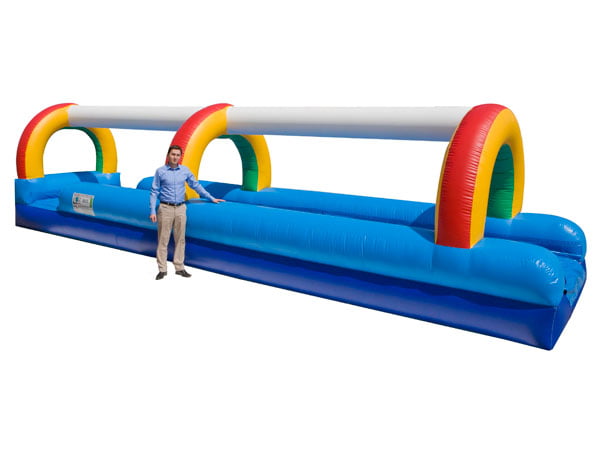 Rainbow Slide N Splash Rental for pool party activities 