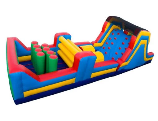 40' Obstacle Course Bouncehouse rental for backyard outdoor party ideas,  Activity, Games, Gladiators, Interactive, Ninja, Obstacle Course