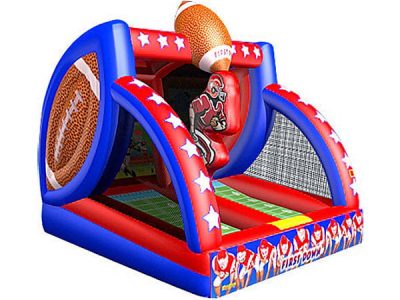 First Down Football bouncer game for school and church festivals,  Activity, Football, Games, Interactive, One-on-One, Sports