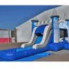 Frozen Ice Castle Wet Combo Bouncer Greensboro,  Bouncehouse, Combo, Disney, Frozen, Single Lane, Water Fun, Waterslide