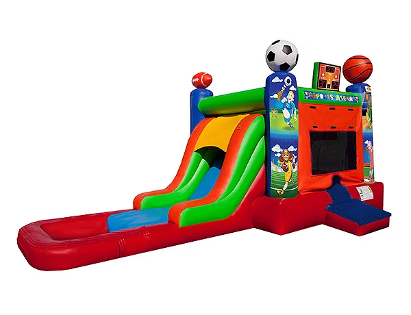 Ideas for Summer Birthday Parties,  Bouncehouse, Single Lane, Sports, Water Fun