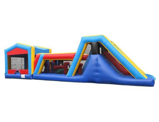 45' Bouncehouse Obstacle Course Rental Winston-Salem,  Activity, Games, Gladiators, Interactive, Ninja, Obstacle Course