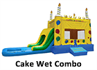 birthday cake theme bouncehouse